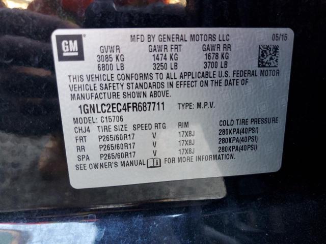 Photo 11 VIN: 1GNLC2EC4FR687711 - CHEVROLET TAHOE POLI 