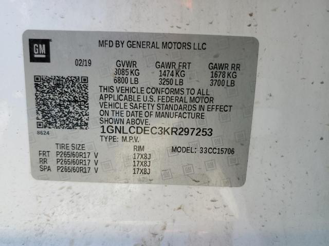 Photo 13 VIN: 1GNLCDEC3KR297253 - CHEVROLET TAHOE POLI 