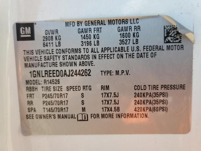 Photo 13 VIN: 1GNLREED0AJ244262 - CHEVROLET TRAVERSE L 