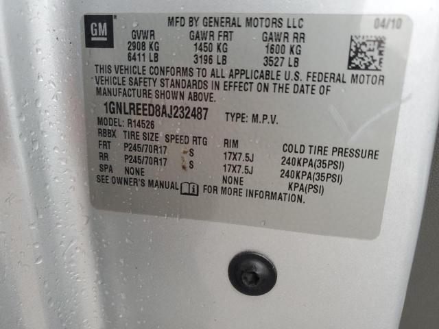 Photo 12 VIN: 1GNLREED8AJ232487 - CHEVROLET TRAVERSE L 