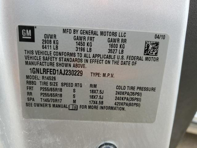 Photo 12 VIN: 1GNLRFED1AJ230229 - CHEVROLET TRAVERSE L 