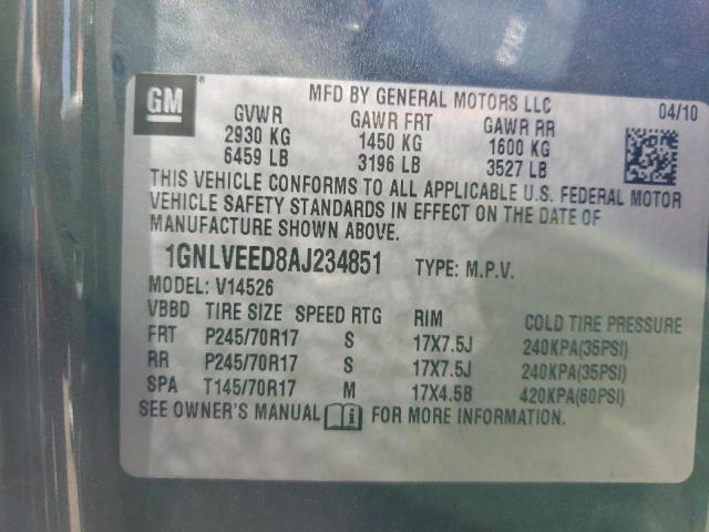 Photo 12 VIN: 1GNLVEED8AJ234851 - CHEVROLET TRAVERSE L 