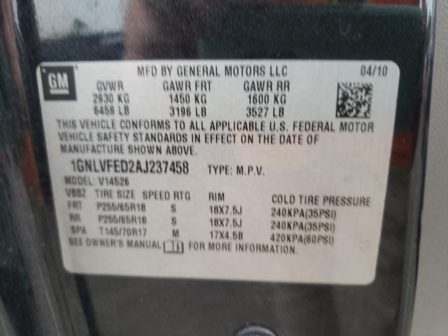 Photo 9 VIN: 1GNLVFED2AJ237458 - CHEVROLET TRAVERSE L 