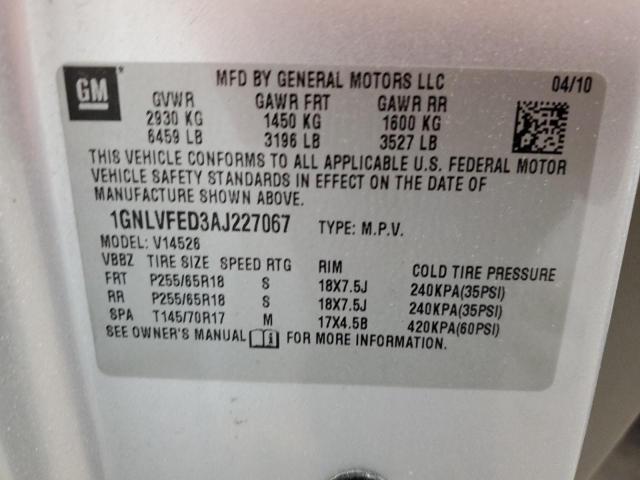 Photo 12 VIN: 1GNLVFED3AJ227067 - CHEVROLET TRAVERSE 