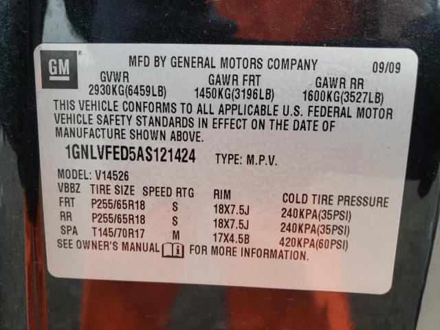 Photo 9 VIN: 1GNLVFED5AS121424 - CHEVROLET TRAVERSE L 