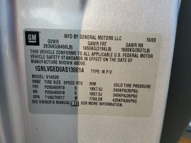 Photo 11 VIN: 1GNLVGED0AS136614 - CHEVROLET TRAVERSE 