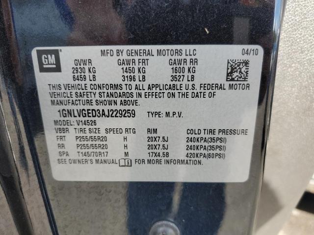 Photo 9 VIN: 1GNLVGED3AJ229259 - CHEVROLET TRAVERSE L 