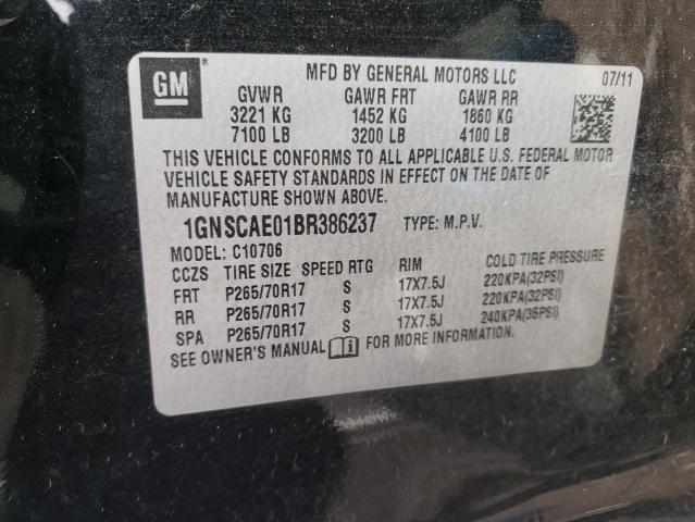 Photo 9 VIN: 1GNSCAE01BR386237 - CHEVROLET TAHOE C150 