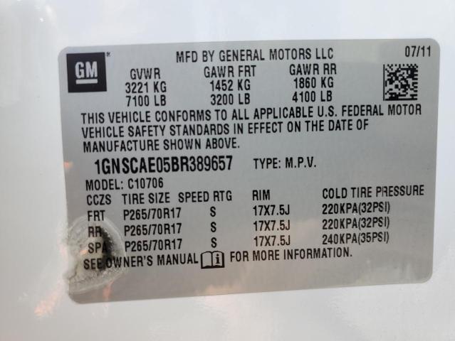 Photo 12 VIN: 1GNSCAE05BR389657 - CHEVROLET TAHOE 