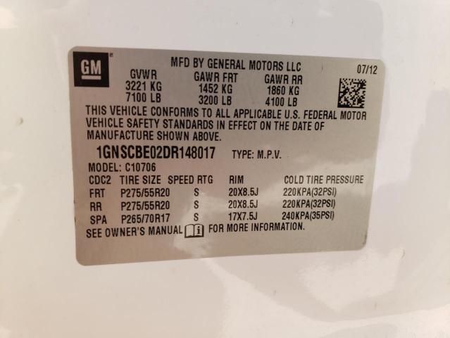 Photo 9 VIN: 1GNSCBE02DR148017 - CHEVROLET TAHOE C150 