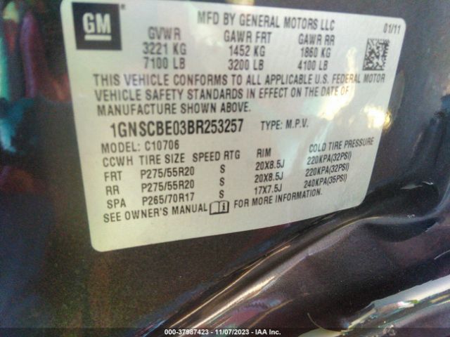 Photo 8 VIN: 1GNSCBE03BR253257 - CHEVROLET TAHOE 