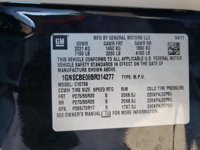 Photo 9 VIN: 1GNSCBE08BR314277 - CHEVROLET TAHOE C150 