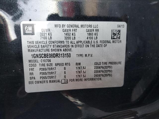 Photo 11 VIN: 1GNSCBE08DR313150 - CHEVROLET TAHOE C150 