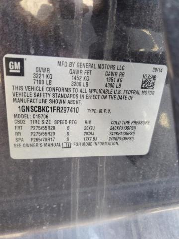 Photo 11 VIN: 1GNSCBKC1FR297410 - CHEVROLET TAHOE 