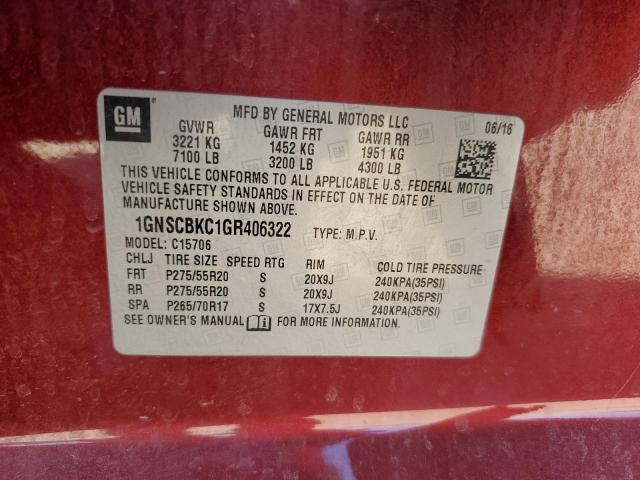 Photo 13 VIN: 1GNSCBKC1GR406322 - CHEVROLET TAHOE C150 