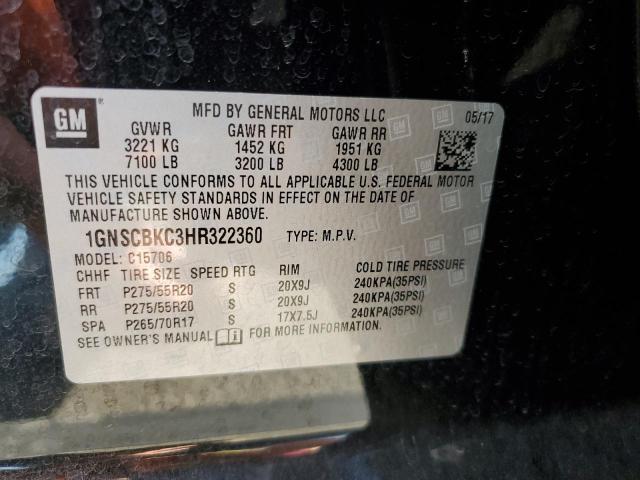 Photo 12 VIN: 1GNSCBKC3HR322360 - CHEVROLET TAHOE C150 