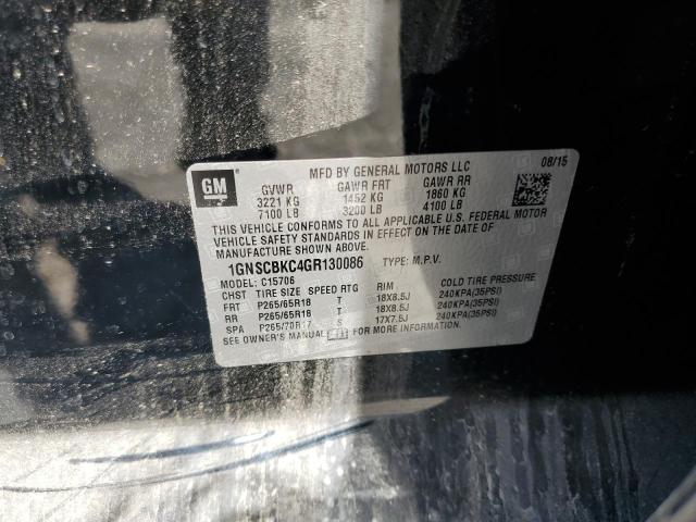 Photo 12 VIN: 1GNSCBKC4GR130086 - CHEVROLET TAHOE C150 