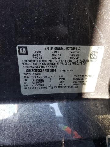 Photo 12 VIN: 1GNSCBKC8FR563814 - CHEVROLET TAHOE C150 