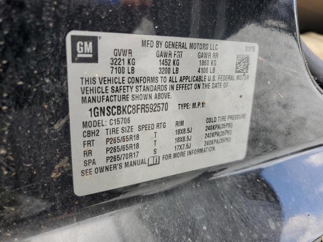 Photo 12 VIN: 1GNSCBKC8FR592570 - CHEVROLET TAHOE C150 