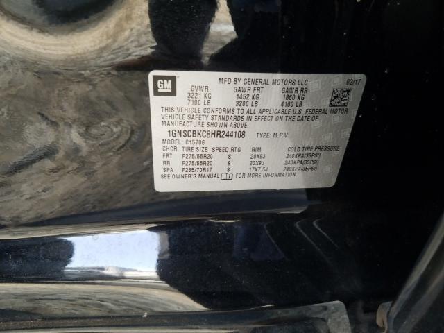 Photo 9 VIN: 1GNSCBKC8HR244108 - CHEVROLET TAHOE C150 