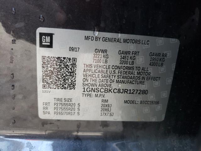 Photo 9 VIN: 1GNSCBKC8JR127280 - CHEVROLET TAHOE C150 