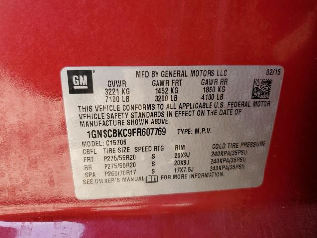 Photo 12 VIN: 1GNSCBKC9FR607769 - CHEVROLET TAHOE C150 