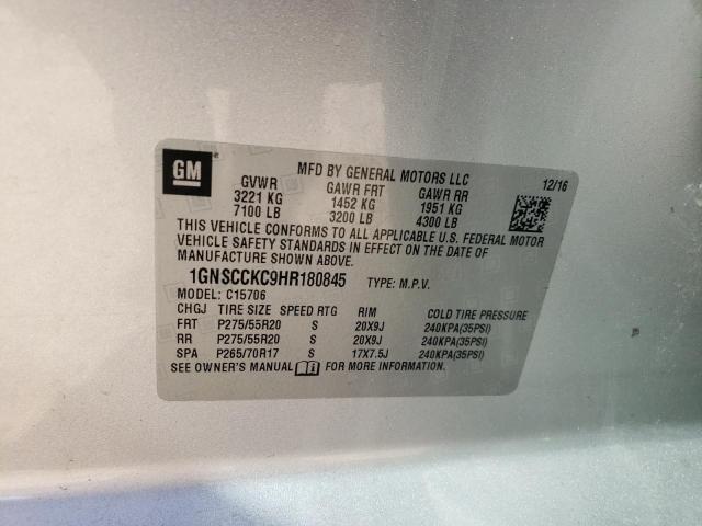 Photo 13 VIN: 1GNSCCKC9HR180845 - CHEVROLET TAHOE C150 