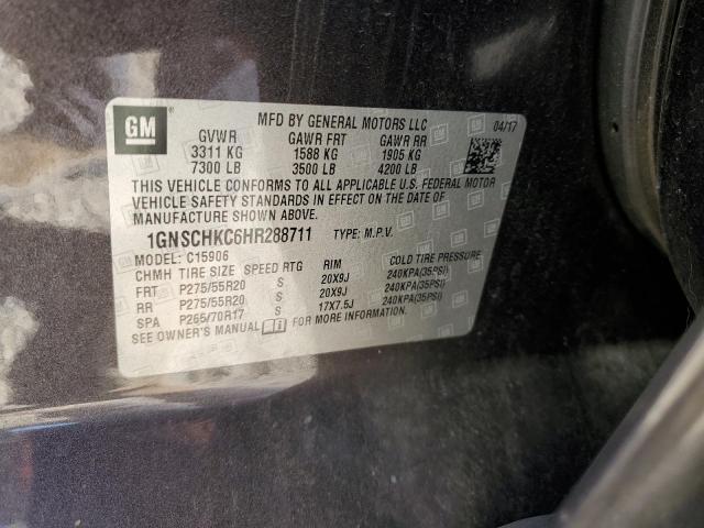 Photo 12 VIN: 1GNSCHKC6HR288711 - CHEVROLET SUBURBAN C 