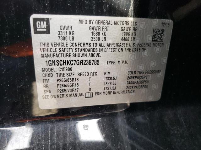 Photo 13 VIN: 1GNSCHKC7GR238785 - CHEVROLET SUBURBAN C 