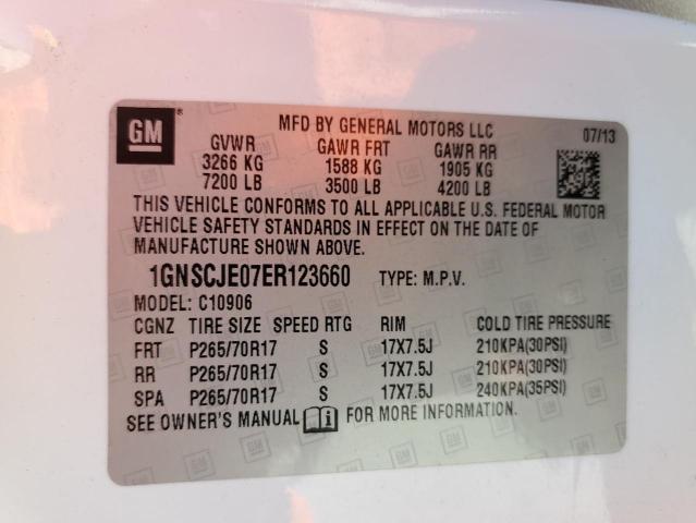 Photo 12 VIN: 1GNSCJE07ER123660 - CHEVROLET SUBURBAN C 