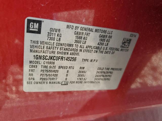 Photo 12 VIN: 1GNSCJKC0FR145256 - CHEVROLET SUBURBAN C 