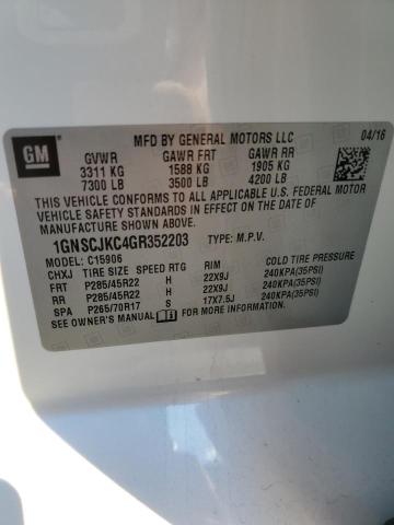 Photo 12 VIN: 1GNSCJKC4GR352203 - CHEVROLET SUBURBAN C 