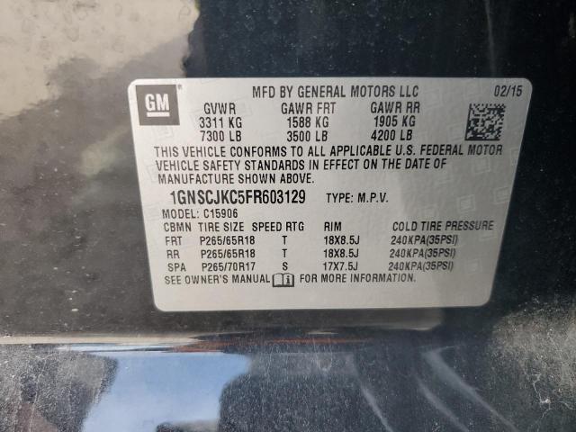 Photo 12 VIN: 1GNSCJKC5FR603129 - CHEVROLET SUBURBAN 1 