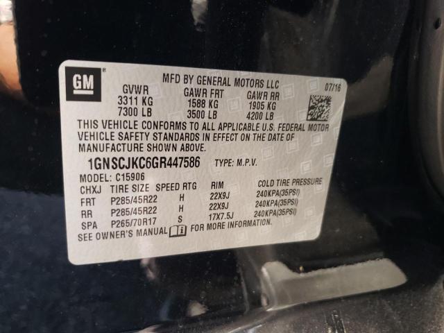 Photo 9 VIN: 1GNSCJKC6GR447586 - CHEVROLET SUBURBAN C 