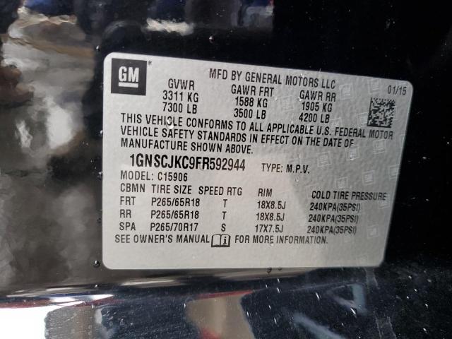 Photo 12 VIN: 1GNSCJKC9FR592944 - CHEVROLET SUBURBAN 