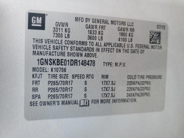 Photo 9 VIN: 1GNSKBE01DR148478 - CHEVROLET TAHOE 