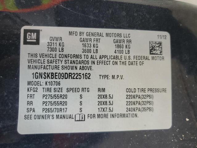 Photo 12 VIN: 1GNSKBE09DR225162 - CHEVROLET TAHOE K150 