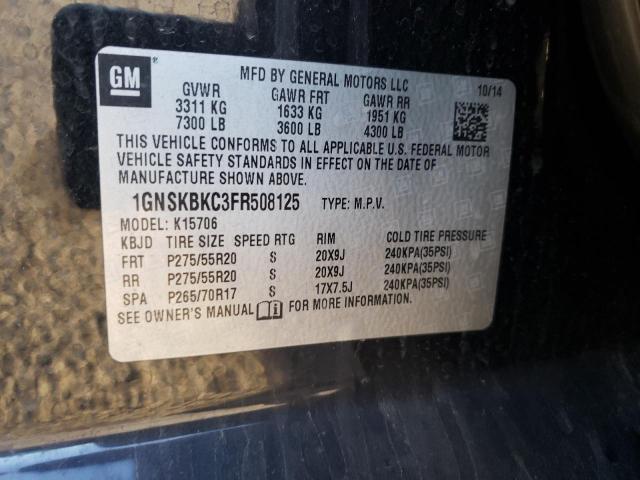 Photo 12 VIN: 1GNSKBKC3FR508125 - CHEVROLET TAHOE K150 