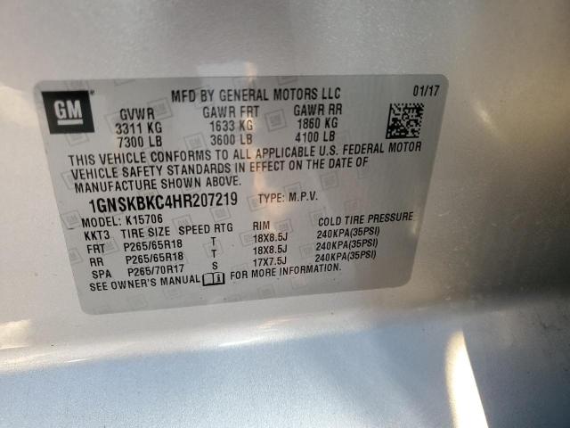 Photo 13 VIN: 1GNSKBKC4HR207219 - CHEVROLET TAHOE K150 