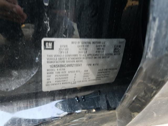 Photo 9 VIN: 1GNSKBKC4HR219841 - CHEVROLET TAHOE K150 