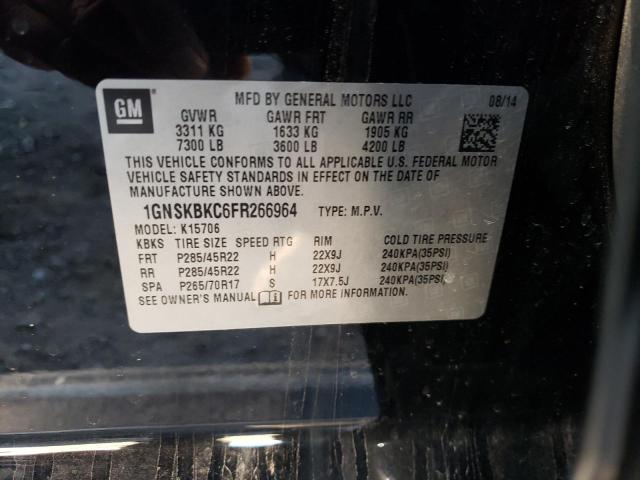 Photo 9 VIN: 1GNSKBKC6FR266964 - CHEVROLET TAHOE K150 