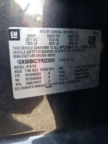 Photo 12 VIN: 1GNSKBKC7FR223850 - CHEVROLET TAHOE K150 