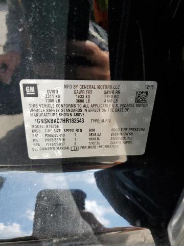 Photo 9 VIN: 1GNSKBKC7HR182543 - CHEVROLET TAHOE K150 