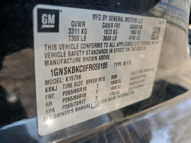 Photo 12 VIN: 1GNSKBKC8FR659185 - CHEVROLET TAHOE K150 