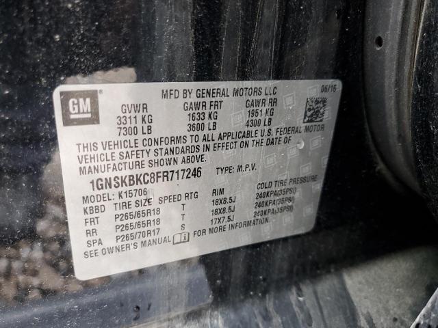 Photo 11 VIN: 1GNSKBKC8FR717246 - CHEVROLET TAHOE K150 