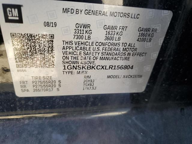 Photo 12 VIN: 1GNSKBKCXLR156804 - CHEVROLET TAHOE K150 