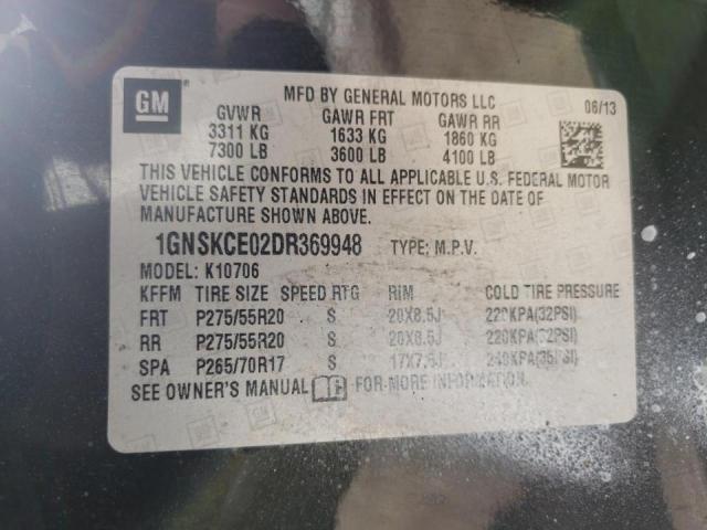 Photo 9 VIN: 1GNSKCE02DR369948 - CHEVROLET TAHOE K150 