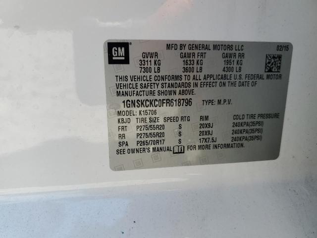 Photo 13 VIN: 1GNSKCKC0FR618796 - CHEVROLET TAHOE K150 