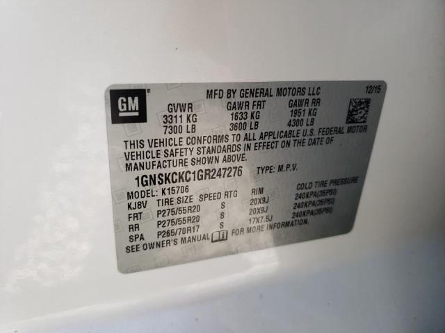 Photo 9 VIN: 1GNSKCKC1GR247276 - CHEVROLET TAHOE K150 