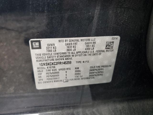 Photo 12 VIN: 1GNSKCKC2FR146259 - CHEVROLET TAHOE K150 